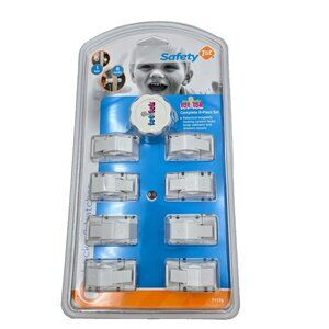 Safety 1st Magnetic Tot Lock Complete 9 Piece Set White 8 Locks 1 Key Read